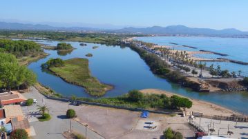 Les berges de l'étang de Villepey longent le camping