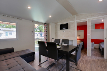 Mobil-home premium, séjour