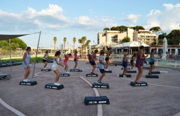 cours step camping saint-aygulf plage